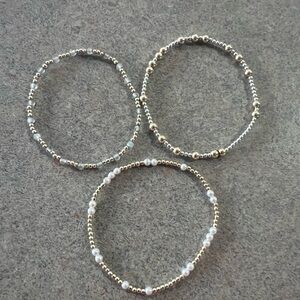 Bundle of 3 E Newton bracelets